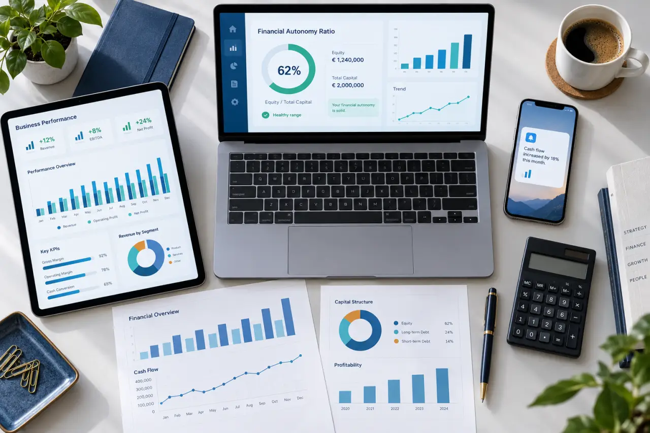 Le ratio d’autonomie financière mesure votre marge de manœuvre avant un financement